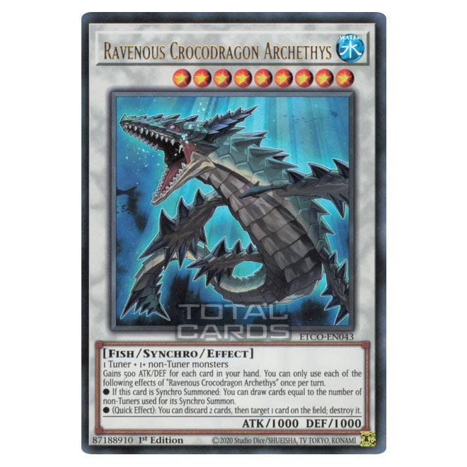 Yu-Gi-Oh! - Eternity Code - Ravenous Crocodragon Archethys (Ultra Rare Yu-Gi-Oh! - Eternity Code - Ravenous Crocodragon Archethys (Ultra Rare