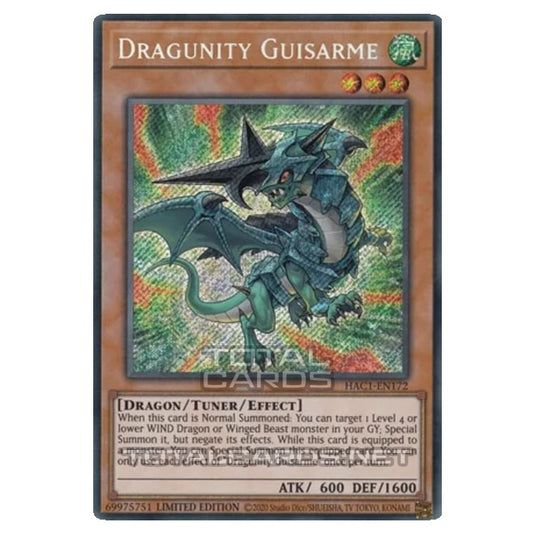 Yu-Gi-Oh! - Hidden Arsenal - Chapter 1 - Dragunity Guisarme (Secret Rare) HAC1-EN172