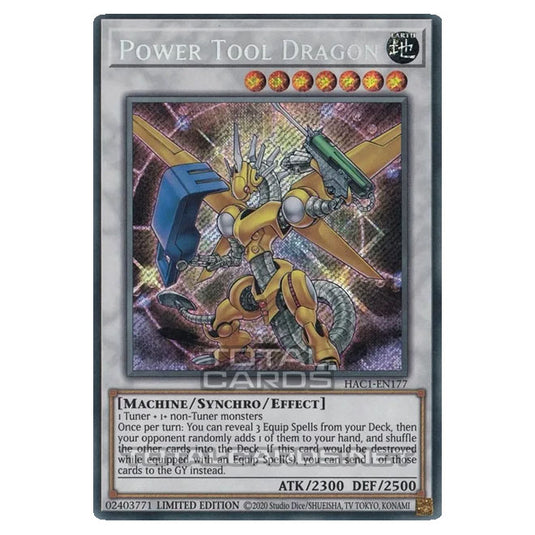 Yu-Gi-Oh! - Hidden Arsenal - Chapter 1 - Power Tool Dragon (Secret Rare) HAC1-EN177
