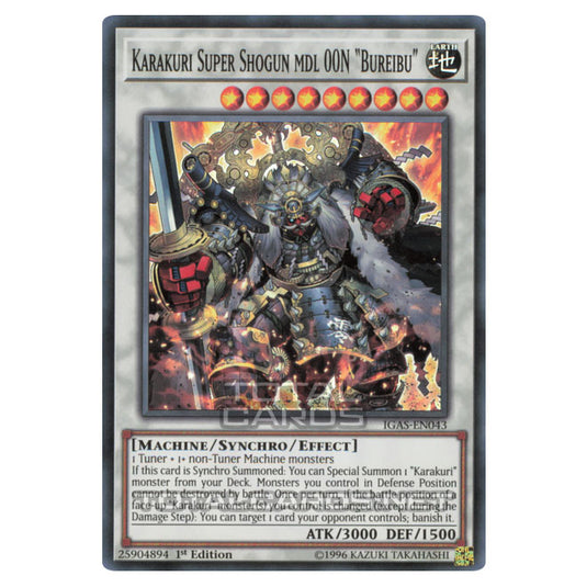 Yu-Gi-Oh! - Ignition Assault - Karakuri Super Shogun mdl 00N Bureibu"" (Super Rare) IGAS-EN043