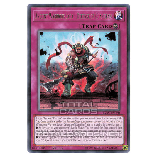 Yu-Gi-Oh! - Ignition Assault - Ancient Warriors Saga - Defense of Changban (Rare) IGAS-EN070