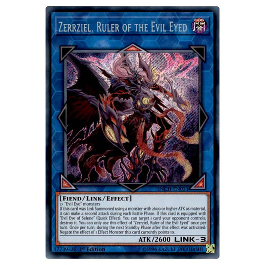 Yu-Gi-Oh! - Infinity Chasers - Zerrziel, Ruler of the Evil Eyed (Secret Rare) INCH-EN031
