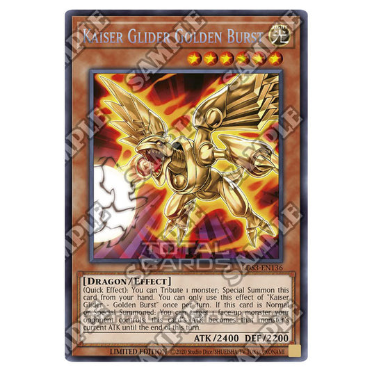 Yu-Gi-Oh! - Legendary Duelists: Season 3 - Kaiser Glider - Golden Burst (Secret Rare) LDS3-EN136