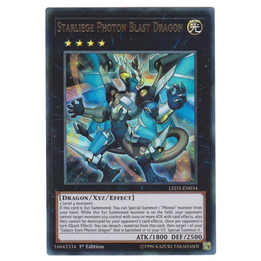 Yu-Gi-Oh! - White Dragon Abyss - Starliege Photon Blast Dragon (Ultra Rare) LED3-034