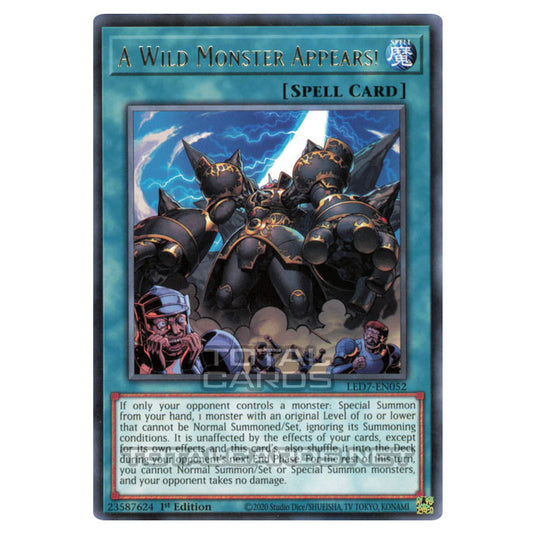 Yu-Gi-Oh! - Legendary Duelists: Rage of Ra - A Wild Monster Appears! (Rare) LED7-EN052