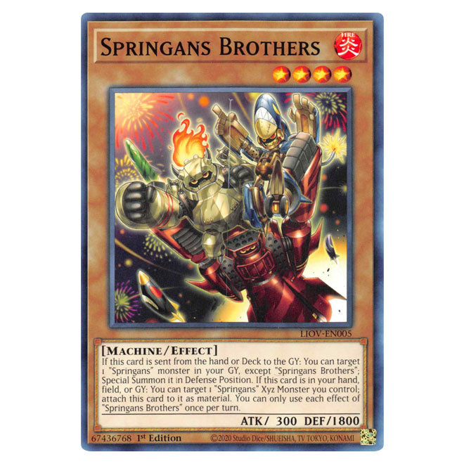 Yu-Gi-Oh! - Lightning Overdrive - Springans Brothers (Common) LIOV-EN005 Yu-Gi-Oh! - Lightning Overdrive - Springans Brothers (Common) LIOV-EN005