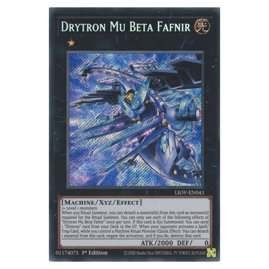 Yu-Gi-Oh! - Lightning Overdrive - Drytron Mu Beta Fafnir (Secret Rare) LIOV-EN043