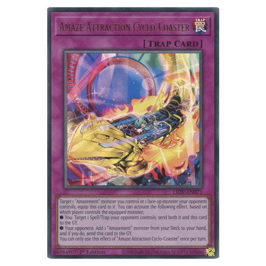 Yu-Gi-Oh! - Lightning Overdrive - Amaze Attraction Cyclo-Coaster (Ultra Rare) LIOV-EN071