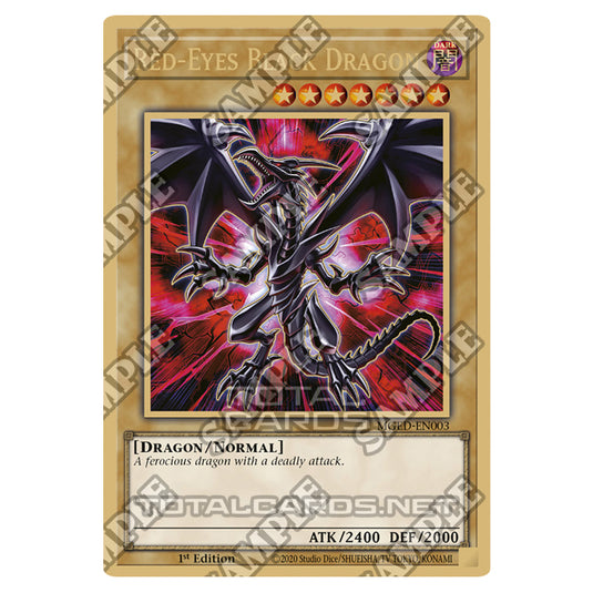 Yu-Gi-Oh! - Maximum Gold - El Dorado - Red-Eyes Black Dragon (alternate art) (Premium Gold Rare) MGED-EN003