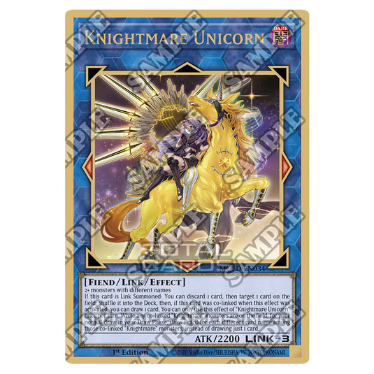 Yu-Gi-Oh! - Maximum Gold - El Dorado - Knightmare Unicorn (alternate art) (Premium Gold Rare) MGED-EN034A
