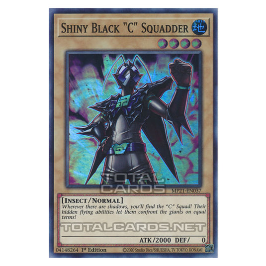 Yu-Gi-Oh! - 2021 Tin of Ancient Battles - Shiny Black C Squadder (Super Rare) MP21-EN037
