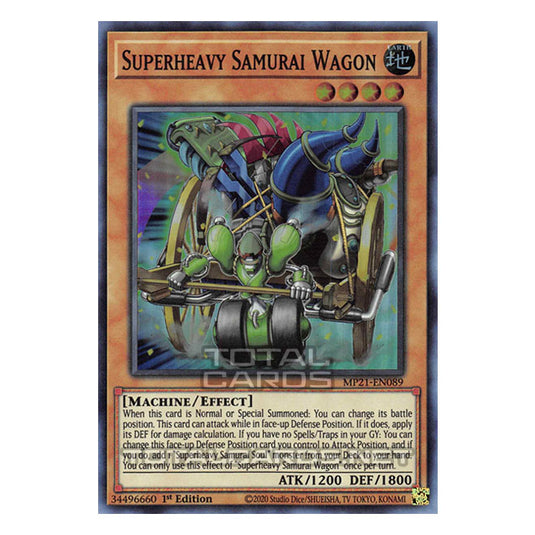 Yu-Gi-Oh! - 2021 Tin of Ancient Battles - Superheavy Samurai Wagon (Super Rare) MP21-EN089