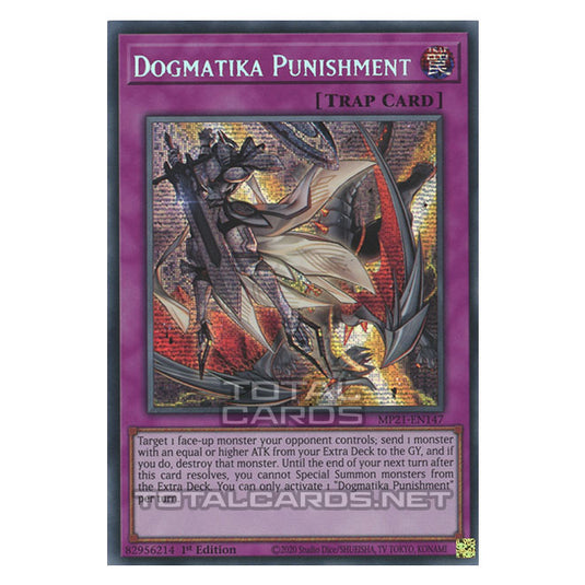 Yu-Gi-Oh! - 2021 Tin of Ancient Battles - Dogmatika Punishment (Prismatic Secret Rare) MP21-EN147