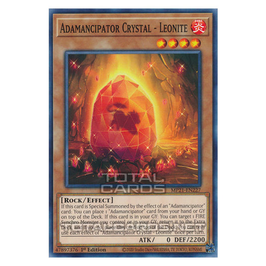 Yu-Gi-Oh! - 2021 Tin of Ancient Battles - Adamancipator Crystal - Leonite (Common) MP21-EN227