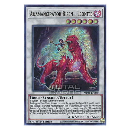 Yu-Gi-Oh! - 2021 Tin of Ancient Battles - Adamancipator Risen - Leonite (Ultra Rare) MP21-EN230