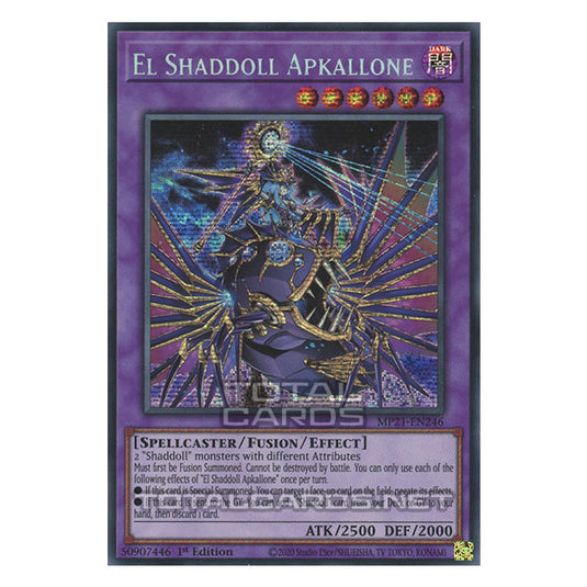 Yu-Gi-Oh! - 2021 Tin of Ancient Battles - El Shaddoll Apkallone (Prismatic Secret Rare) MP21-EN246