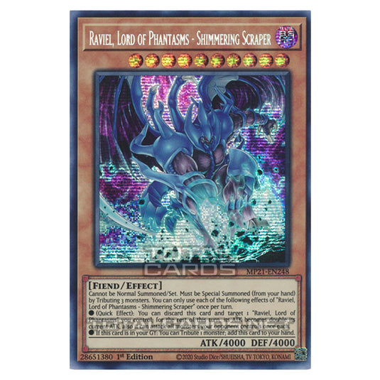 Yu-Gi-Oh! - 2021 Tin of Ancient Battles - Raviel, Lord of Phantasms - Shimmering Scraper (Prismatic Secret Rare) MP21-EN248