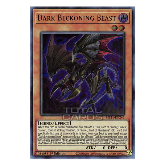 Yu-Gi-Oh! - 2021 Tin of Ancient Battles - Dark Beckoning Beast (Ultra Rare) MP21-EN249