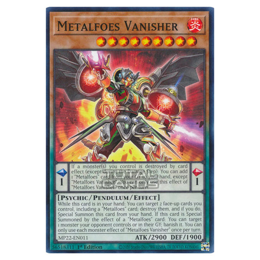 Yu-Gi-Oh! - 2022 Tin of the Pharaoh's Gods - Metalfoes Vanisher (Common) MP22-EN011
