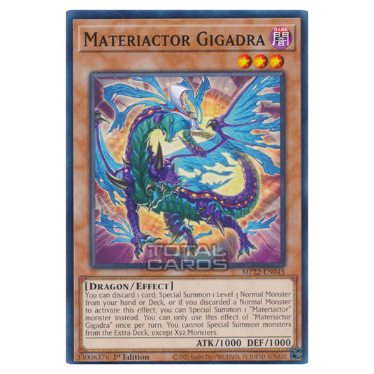 Yu-Gi-Oh! - 2022 Tin of the Pharaoh's Gods - Materiactor Gigadra (Common) MP22-EN045