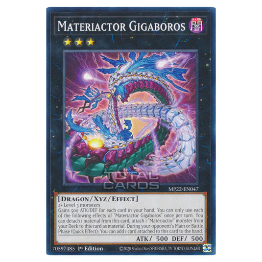 Yu-Gi-Oh! - 2022 Tin of the Pharaoh's Gods - Materiactor Gigaboros (Common) MP22-EN047