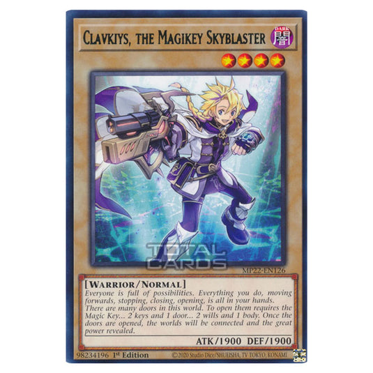 Yu-Gi-Oh! - 2022 Tin of the Pharaoh's Gods - Clavkiys, the Magikey Skyblaster (Rare) MP22-EN126