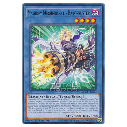 Yu-Gi-Oh! - 2022 Tin of the Pharaoh's Gods - Magikey Mechmusket - Batosbuster (Common) MP22-EN139