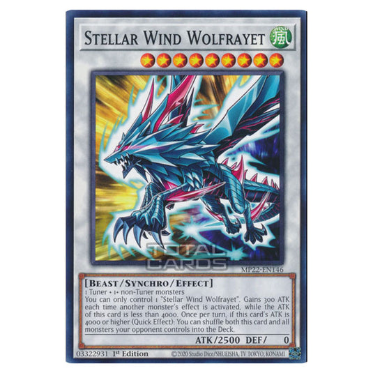 Yu-Gi-Oh! - 2022 Tin of the Pharaoh's Gods - Stellar Wind Wolfrayet (Common) MP22-EN146