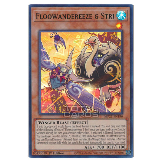 Yu-Gi-Oh! - 2022 Tin of the Pharaoh's Gods - Floowandereeze & Stri (Super Rare) MP22-EN196
