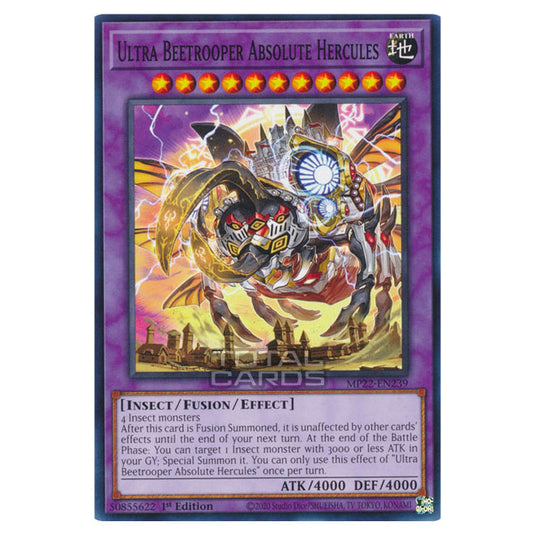 Yu-Gi-Oh! - 2022 Tin of the Pharaoh's Gods - Ultra Beetrooper Absolute Hercules (Common) MP22-EN239