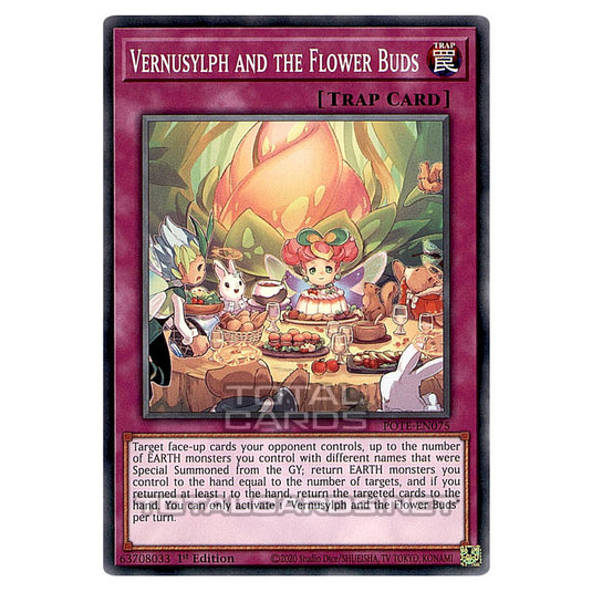 Yu-Gi-Oh! - Power of the Elements - Vernusylph and the Flower Buds (Common) POTE-EN075