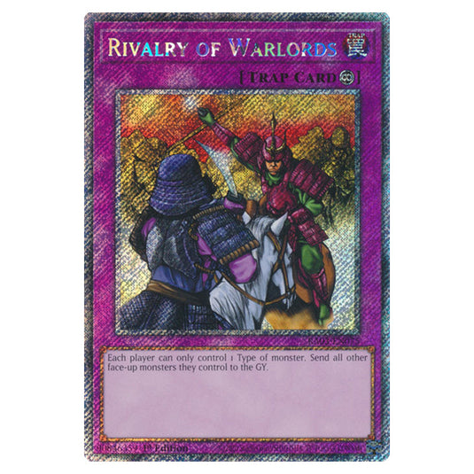 Yu-Gi-Oh! - Quarter Century Bonanza - Rivalry of Warlords (Platinum Secret Rare) RA03-EN075