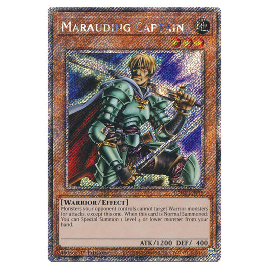 Yu-Gi-Oh! - Quarter Century Bonanza - Marauding Captain (Platinum Secret Rare) RA03-EN118