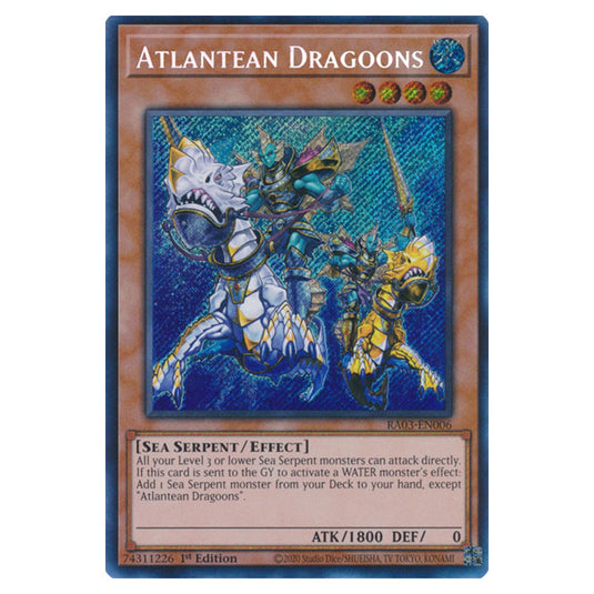 Yu-Gi-Oh! - Quarter Century Bonanza - Atlantean Dragoons (Secret Rare) RA03-EN006
