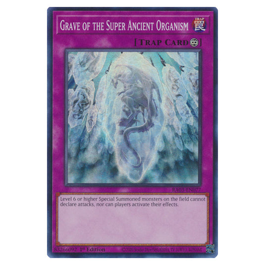 Yu-Gi-Oh! - Quarter Century Bonanza - Grave of the Super Ancient Organism (Super Rare) RA03-EN077