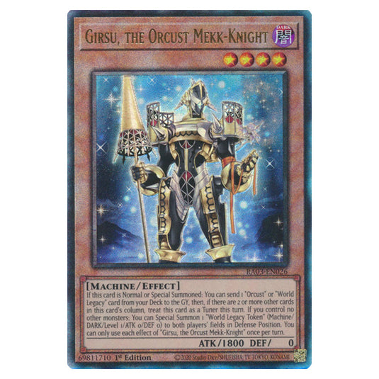 Yu-Gi-Oh! - Quarter Century Bonanza - Girsu, the Orcust Mekk-Knight (Ultimate Rare) RA03-EN026