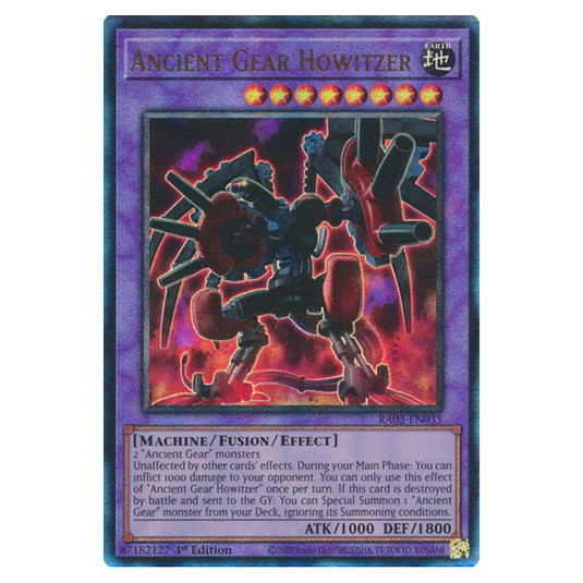 Yu-Gi-Oh! - Quarter Century Bonanza - Ancient Gear Howitzer (Ultimate Rare) RA03-EN035