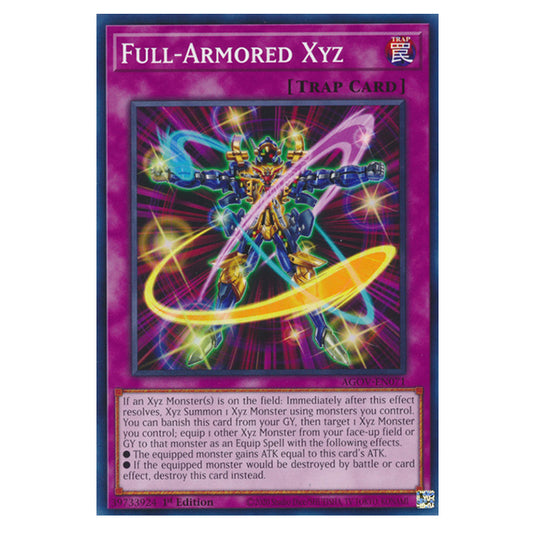 Yu-Gi-Oh! - Age of Overlord - Full-Armored Xyz (Common) AGOV-EN071