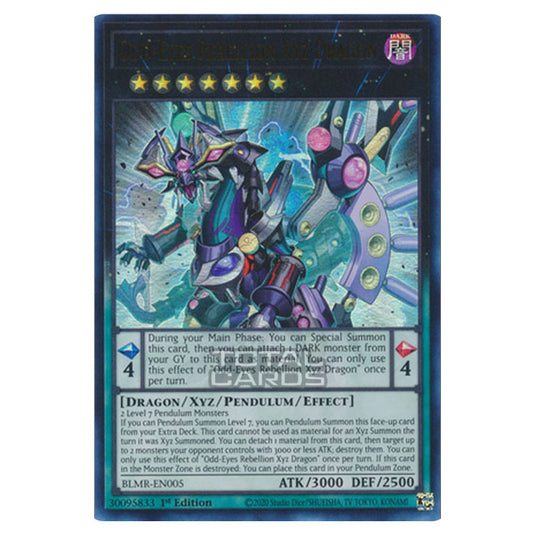 Yu-Gi-Oh! - Battles of Legend: Monstrous Revenge - Odd-Eyes Rebellion Xyz Dragon (Ultra Rare) BLMR-EN005