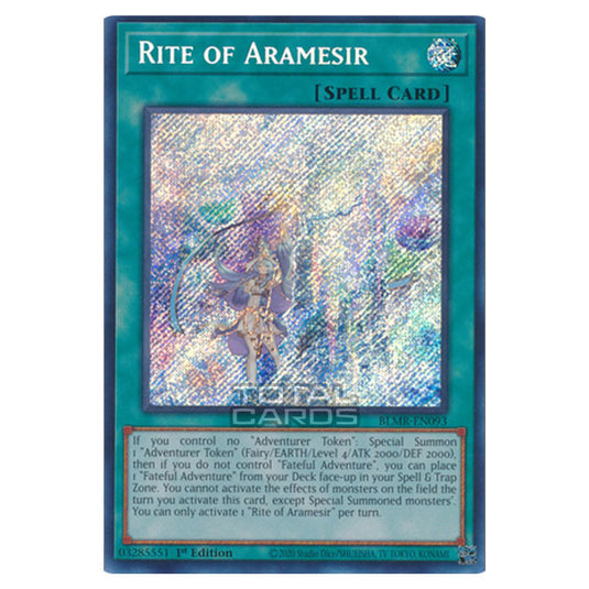 Yu-Gi-Oh! - Battles of Legend: Monstrous Revenge - Rite of Aramesir (Secret Rare) BLMR-EN093