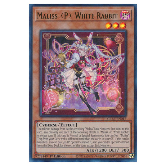 Maliss <P> White Rabbit CRBR-EN015b card from the Yu-Gi-Oh! set Crossover Breakers