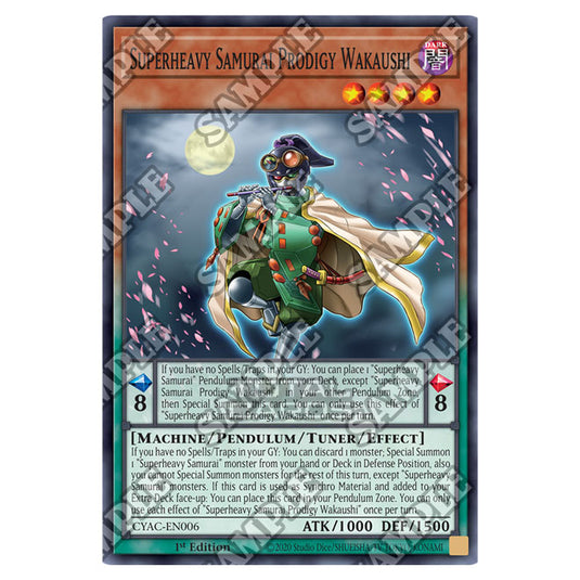 Yu-Gi-Oh! - Cyberstorm Access - Superheavy Samurai Prodigy Wakaushi (Super Rare) CYAC-EN006