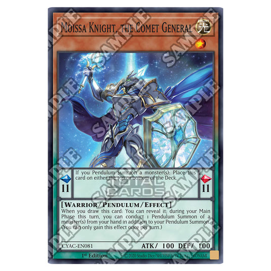 Yu-Gi-Oh! - Cyberstorm Access - Moissa Knight, the Comet General (Common) CYAC-EN081