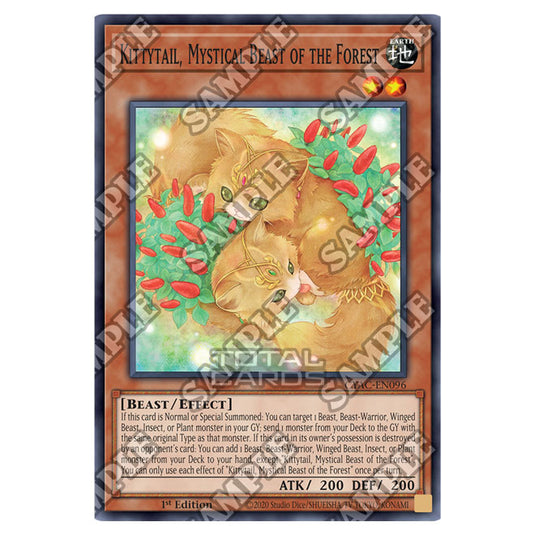 Yu-Gi-Oh! - Cyberstorm Access - Kittytail, Mystical Beast of the Forest (Super Rare) CYAC-EN096