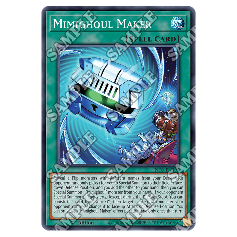 infinite card yugioh Yu-Gi-Oh! - The Infinite Forbidden - Mimighoul Maker (Super Rare)