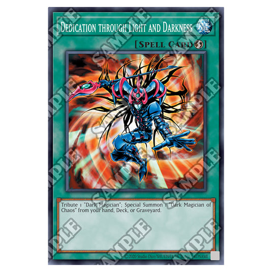 Yu-Gi-Oh! - Invasion of Chaos - 25th Anniversary Reprint - Dedication through Light and Darkness (Super Rare) IOC-25-EN095