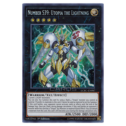 Yu-Gi-Oh! - Legendary Collection Kaiba Mega Pack - Number S39: Utopia the Lightning (Secret Rare) LCKC-EN087
