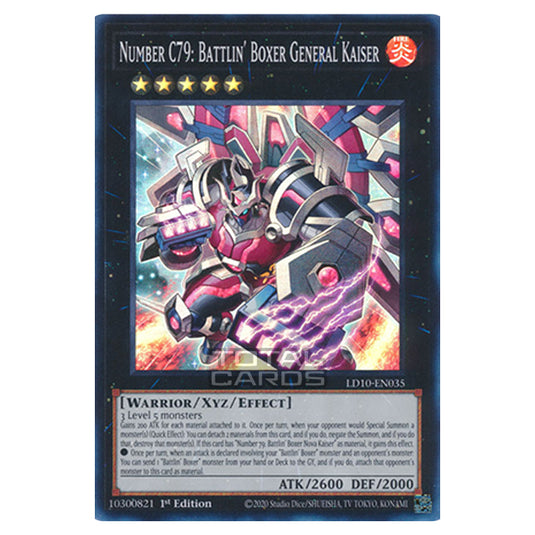 Yu-Gi-Oh! - Legendary Duelists: Soulburning Volcano - Number C79: Battlin' Boxer General Kaiser (Super Rare) LD10-EN035