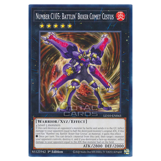 Yu-Gi-Oh! - Legendary Duelists: Soulburning Volcano - Number C105: Battlin' Boxer Comet Cestus (Common) LD10-EN043