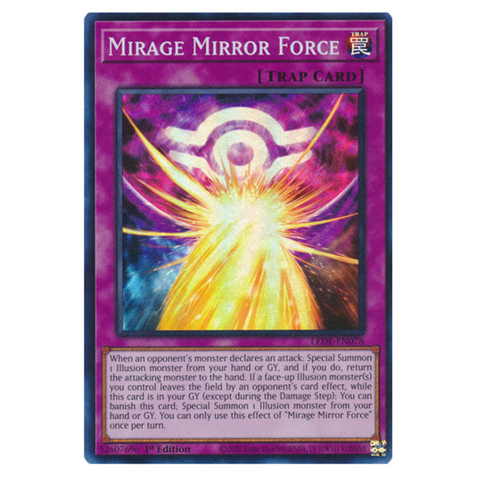Yu-Gi-Oh! - Legacy of Destruction - Mirage Mirror Force (Super Rare) LEDE-EN078